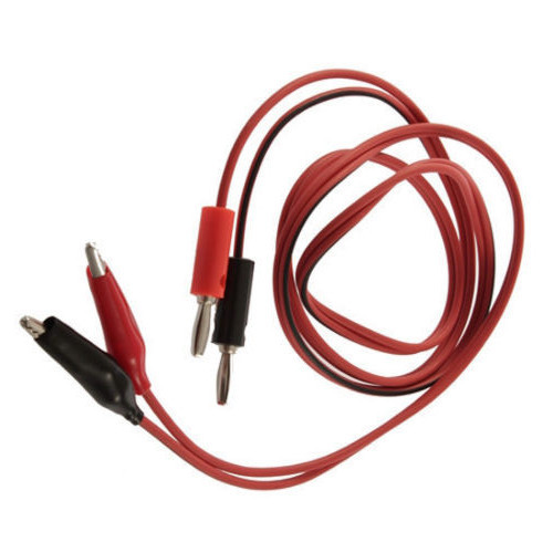 Alligator Test Lead Clip To Banana Plug Probe Cable 1M NEW