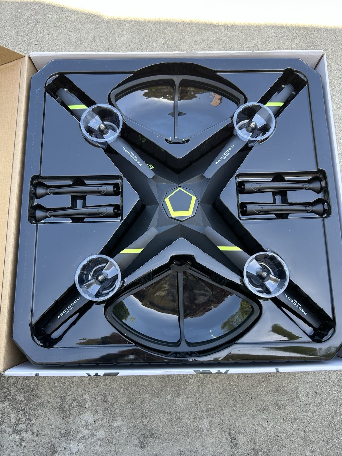 PROTOCOL Galileo Stealth RC Quadcopter Drone Camera FPV App Control