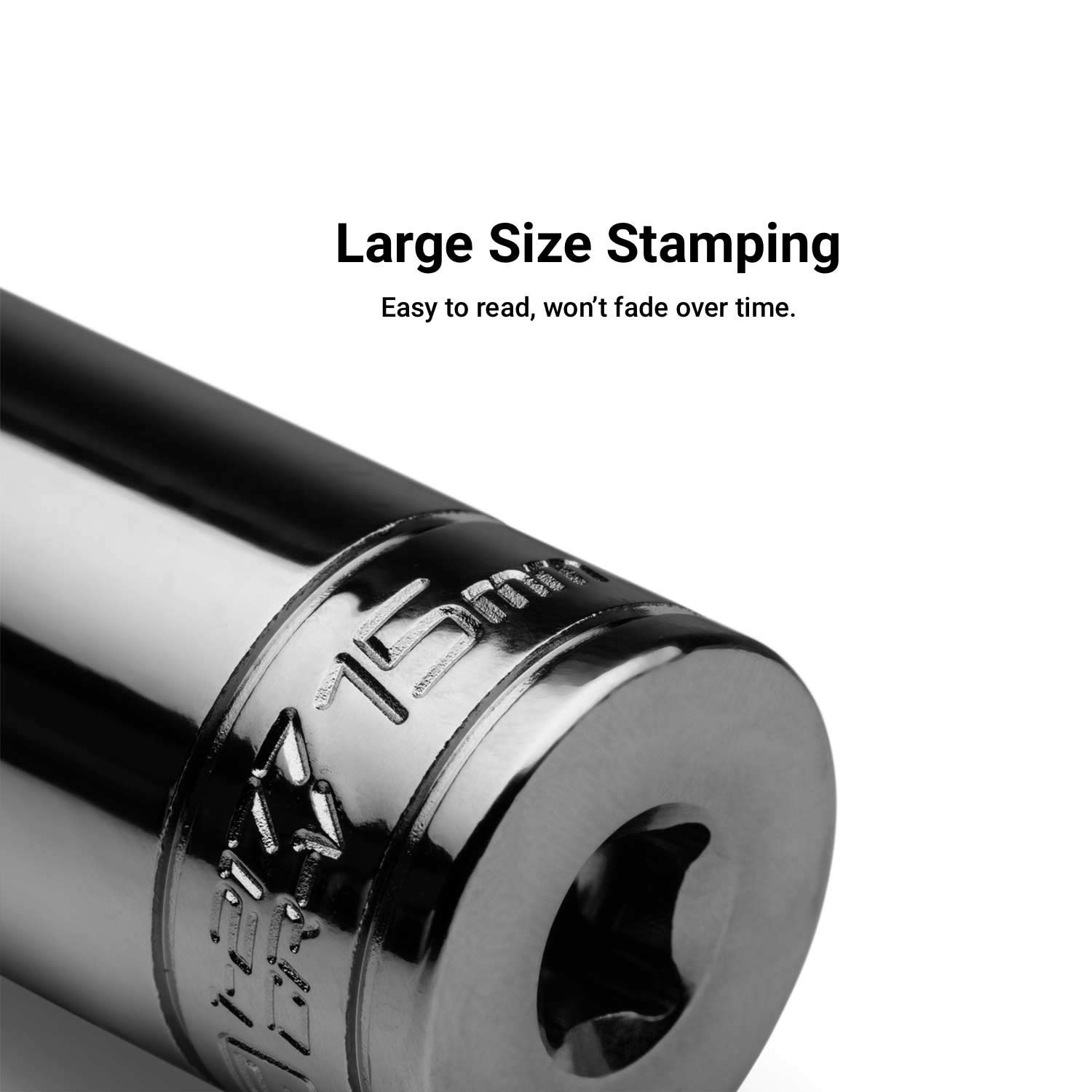 Capri Tools 15 mm Shallow Socket, 1/4-Inch Drive, 6-Point, Metric 15