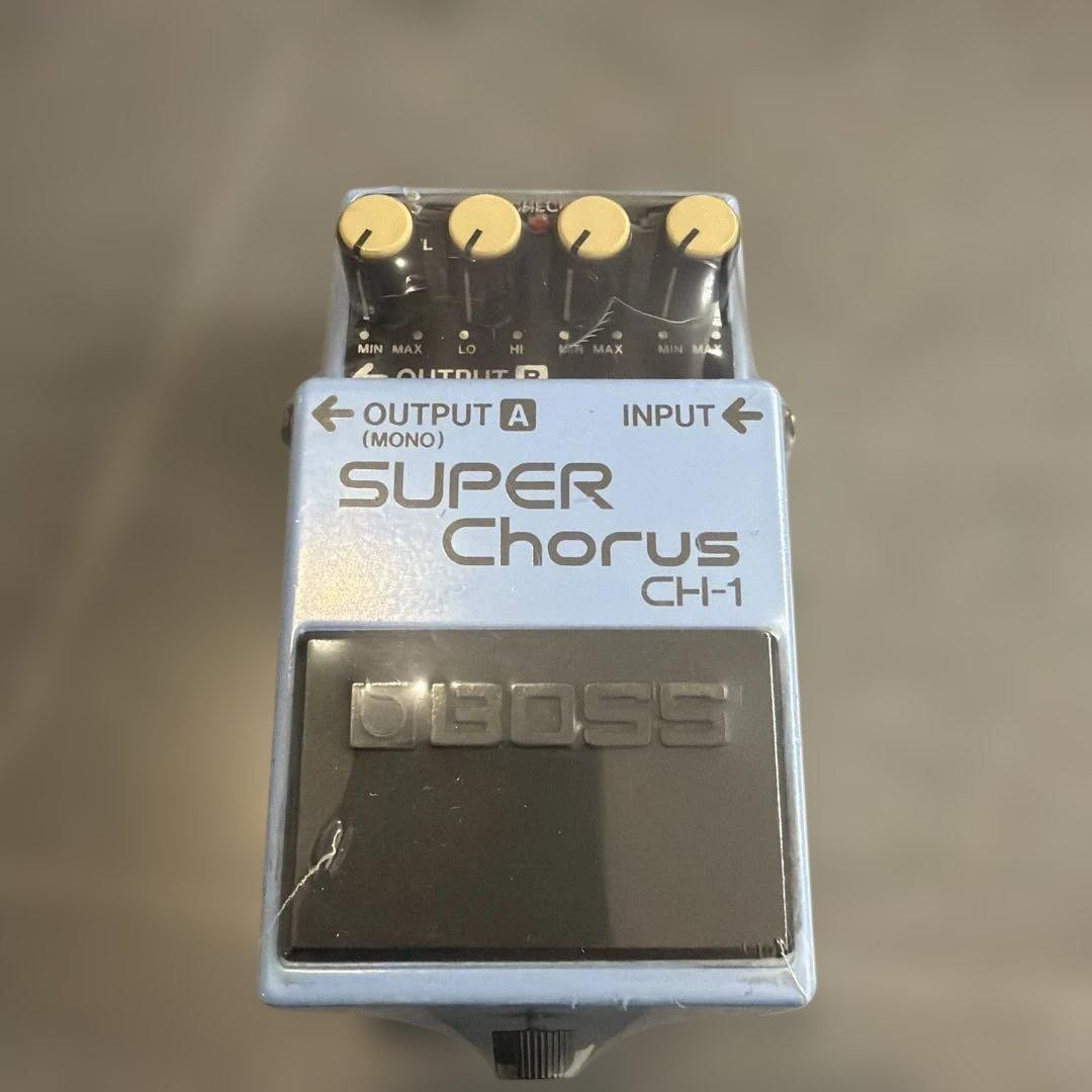 BOSS CH-1 Super Chorus Pedal Blue Monophonic Effects Used