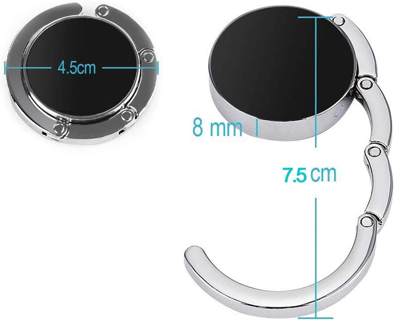 Bosketo Foldable Purse Hook Womens Bag Table Hanger Collection Desk Hooks