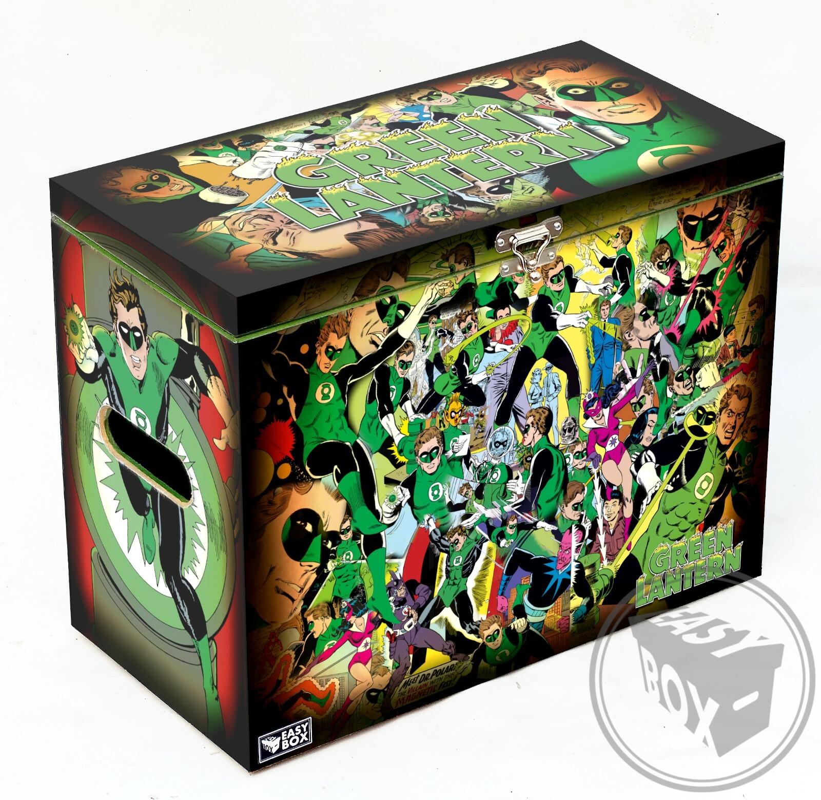 Green Lantern Classics - Large Comic Book Hard Box Chest MDF