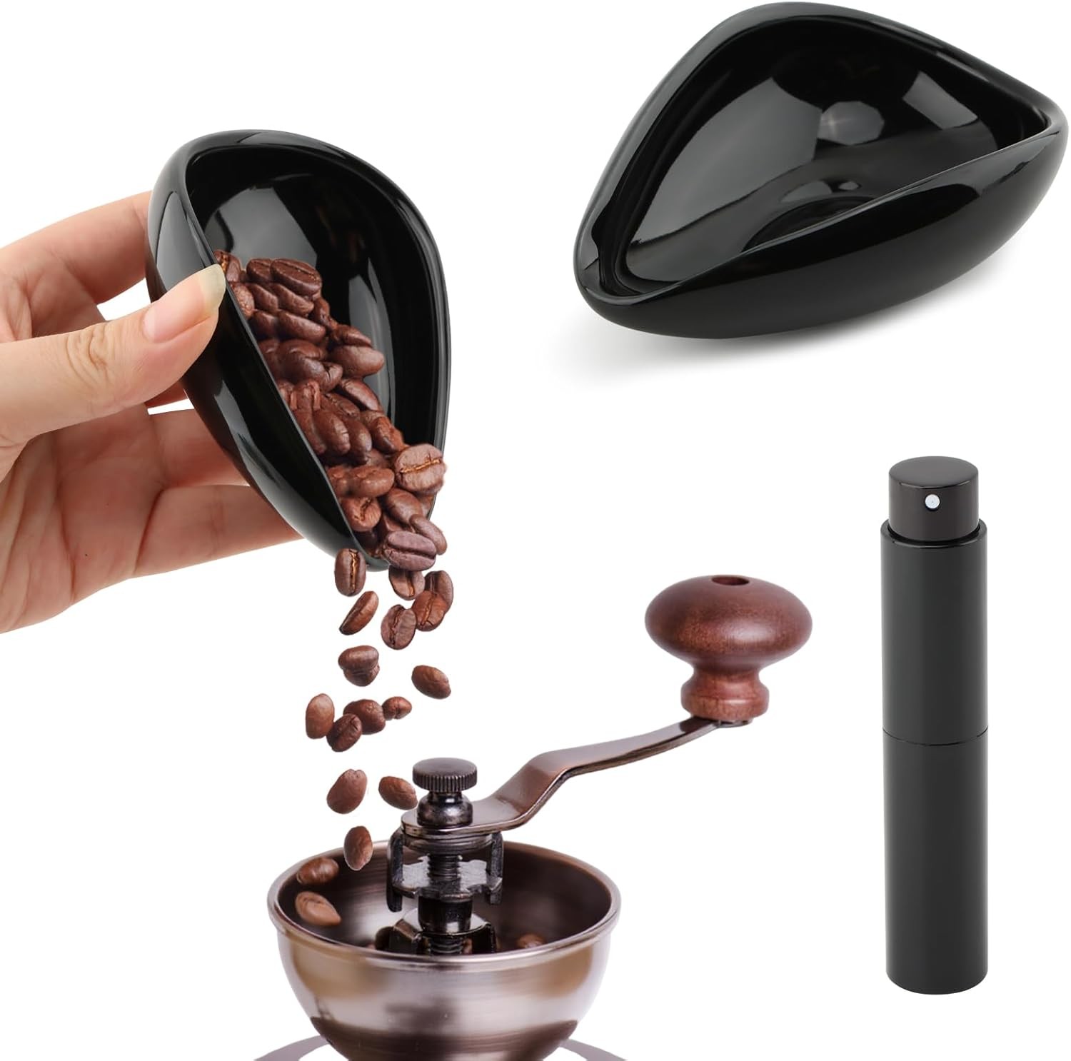 Coffee Bean Dosing Cup and Spray Bottle Set - Ceric Single Dosing Tray,