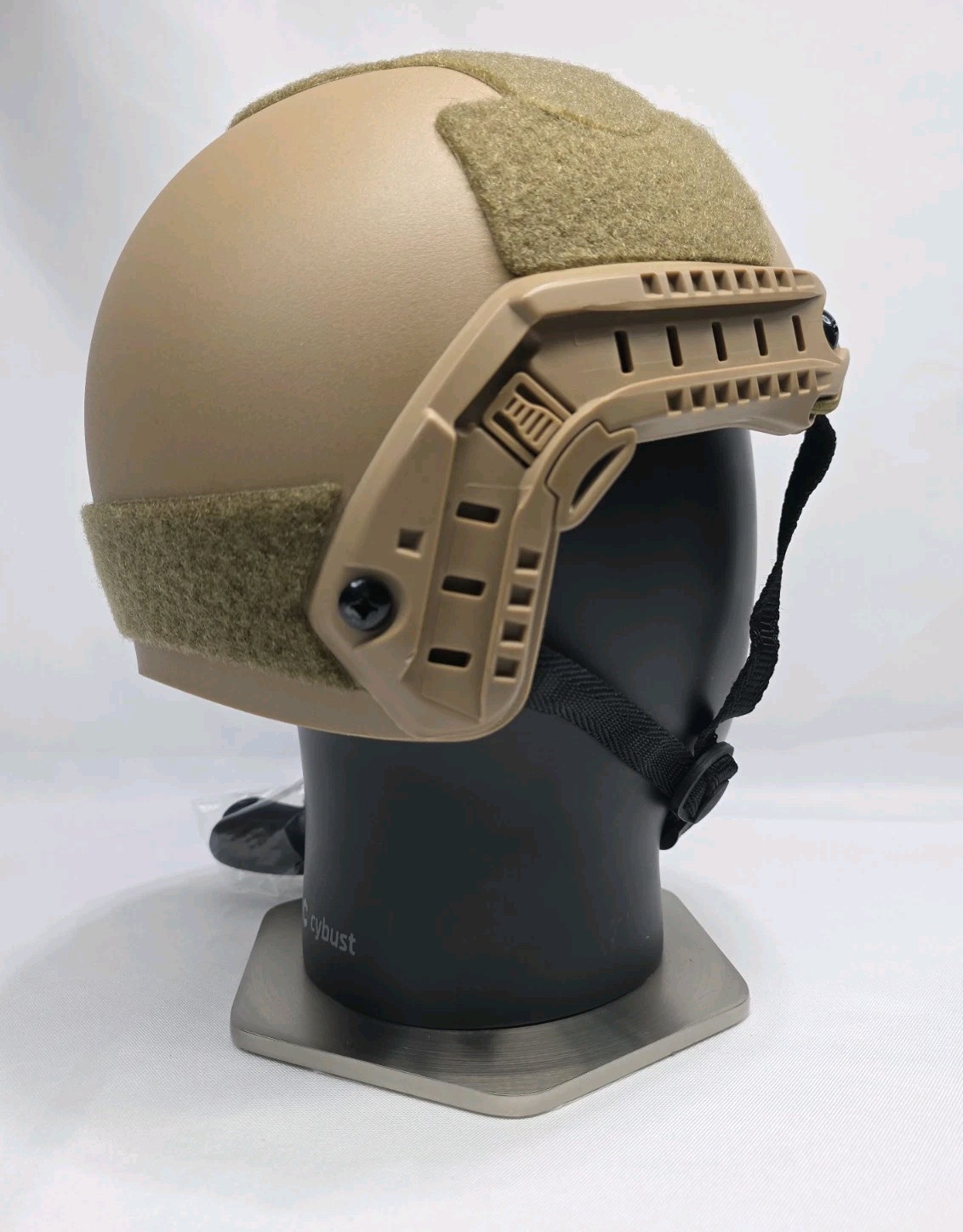 High Cut Fast Tactical Training Airsoft Paintball Helmet Medium Tan /Rails/Mount