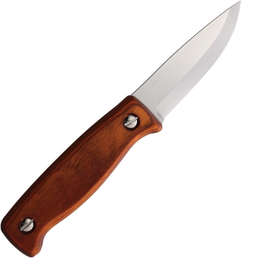 Wood Jewel Pukari Fixed Knife 3.75" Stainlees Steel Blade Wood Handle PUKMK