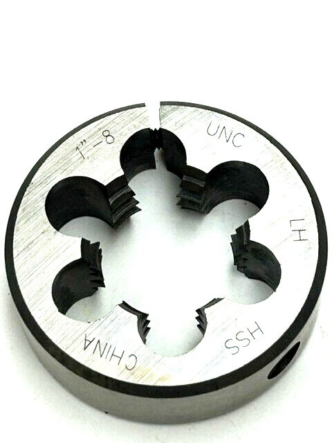 1" - 8 x 2" OD HIGH SPEED STEEL Round Adjustable Die UNC  LEFT HAND !!