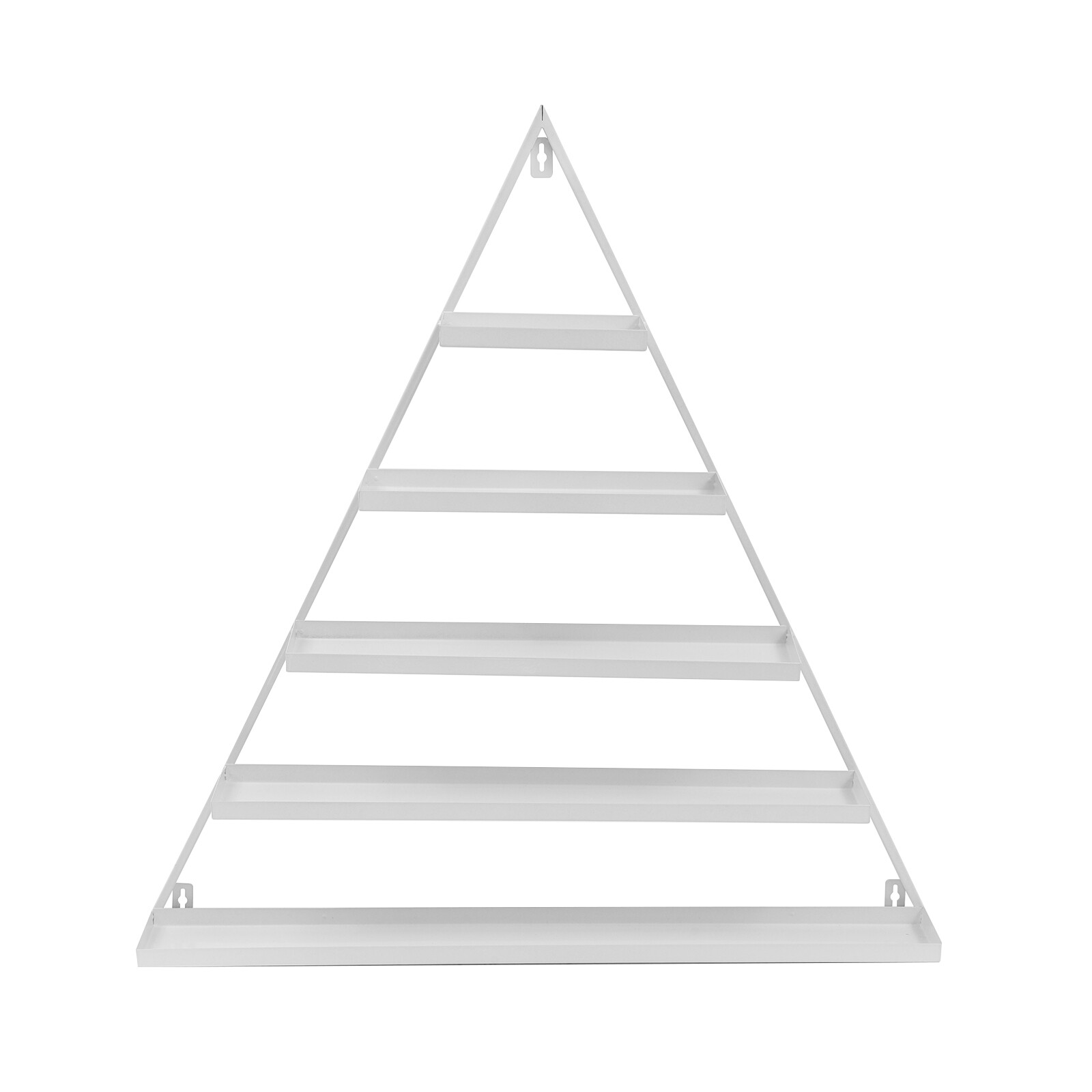 3 Pcs Triangle Wall-mounted?Nail?Polish?Display?Racks 5-Tier White Display Shelf