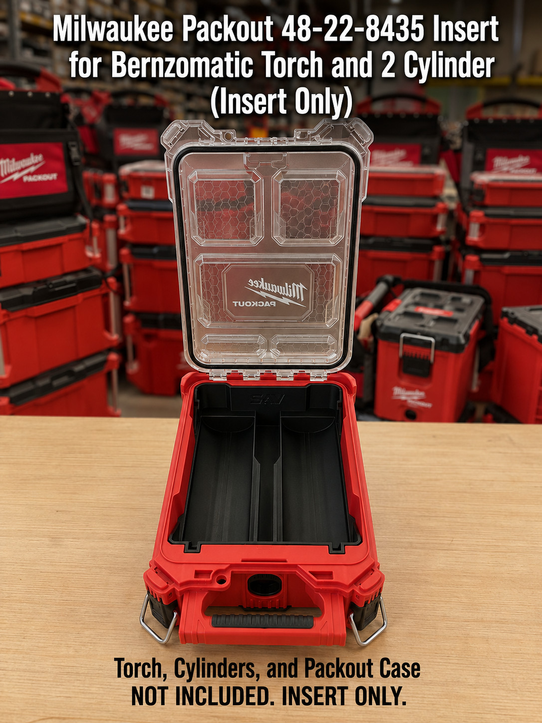 Insert Only for Bernzomatic Torch & 2 Cylinders | PACKOUT 48-22-843. Insert Only