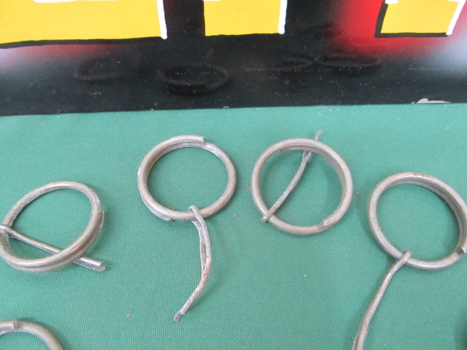 Military Key Ring 10 each Zipper Pull ETC