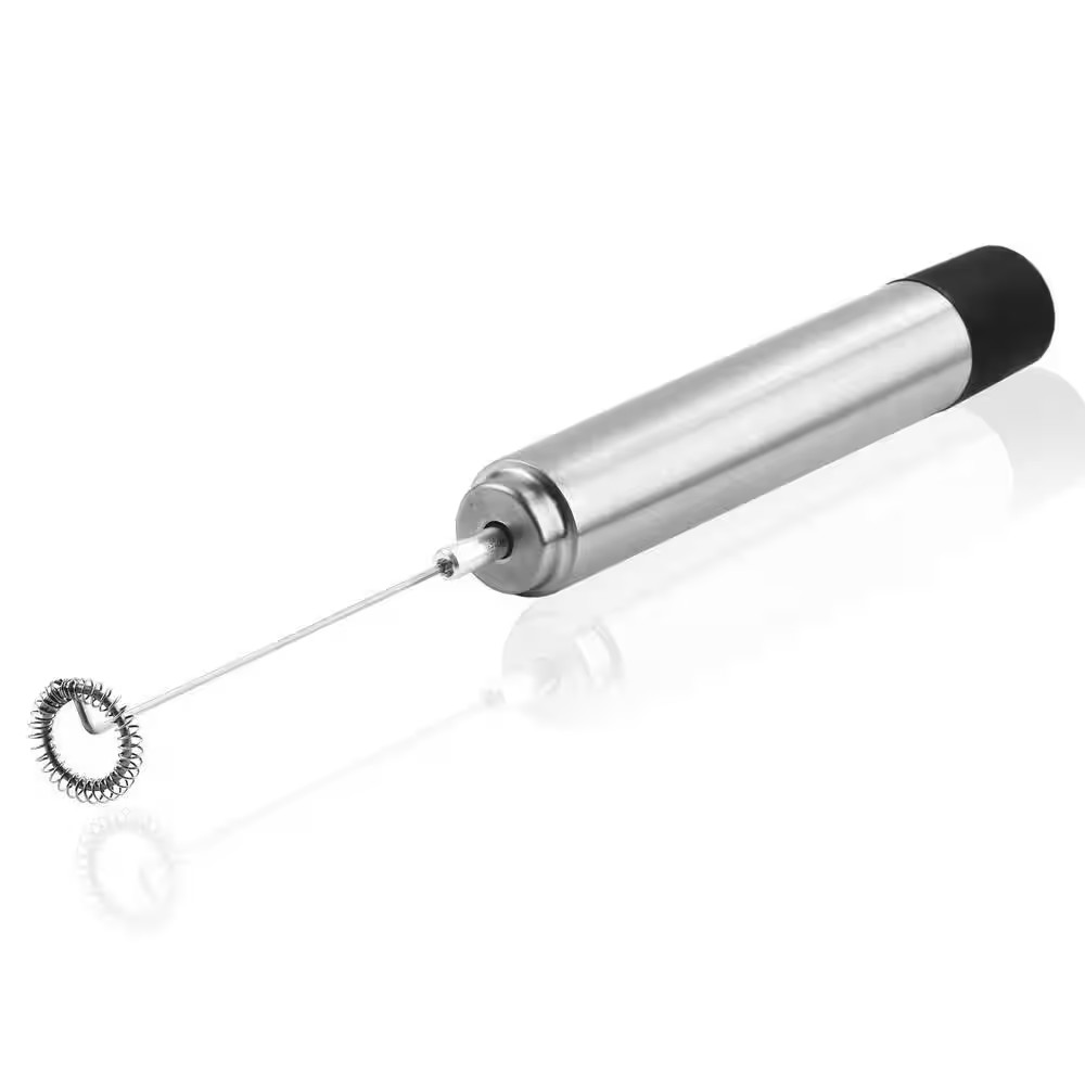 Stainless Steel Milk Frother, Coffee Mixer Wand, Silver (FRS1020B)