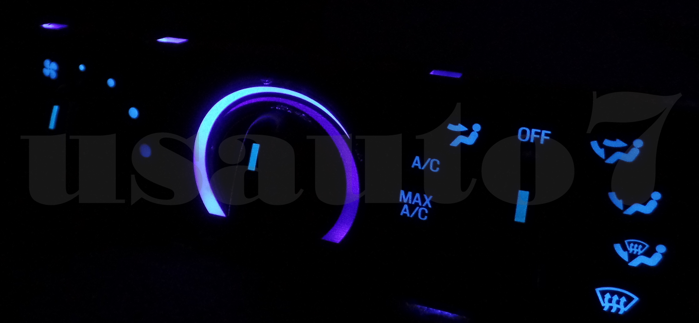 Cluster Gauge & AC Heater Climate Blue LED LIGHTS Fit 97-98 Ford F150 Expedition