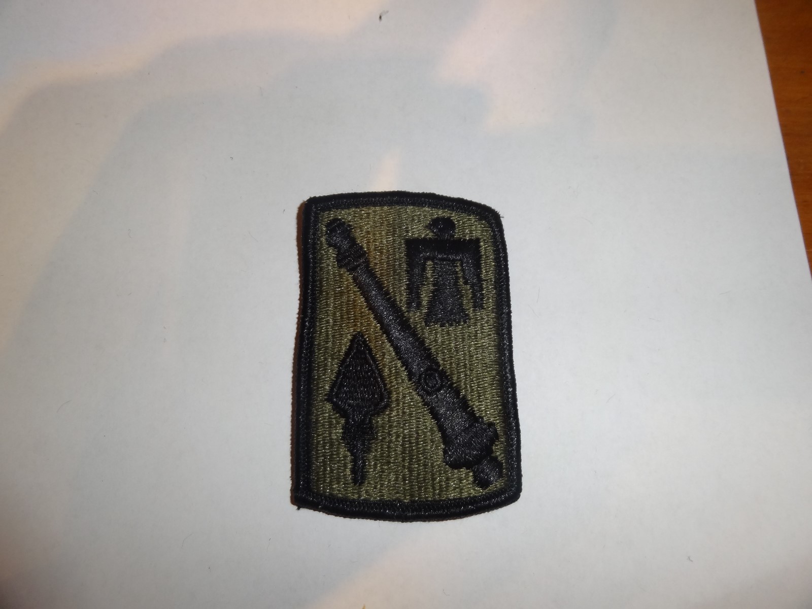 MILITARY PATCH SEW ON SHOULDER SUBDUED US ARMY 45TH FIELD ARTILLERY BDE OD GREEN