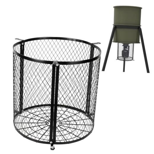 moonoom Deer Feeder Varmint Guard, 12.3” x 11.8”Varmint Cage for Feeders, black