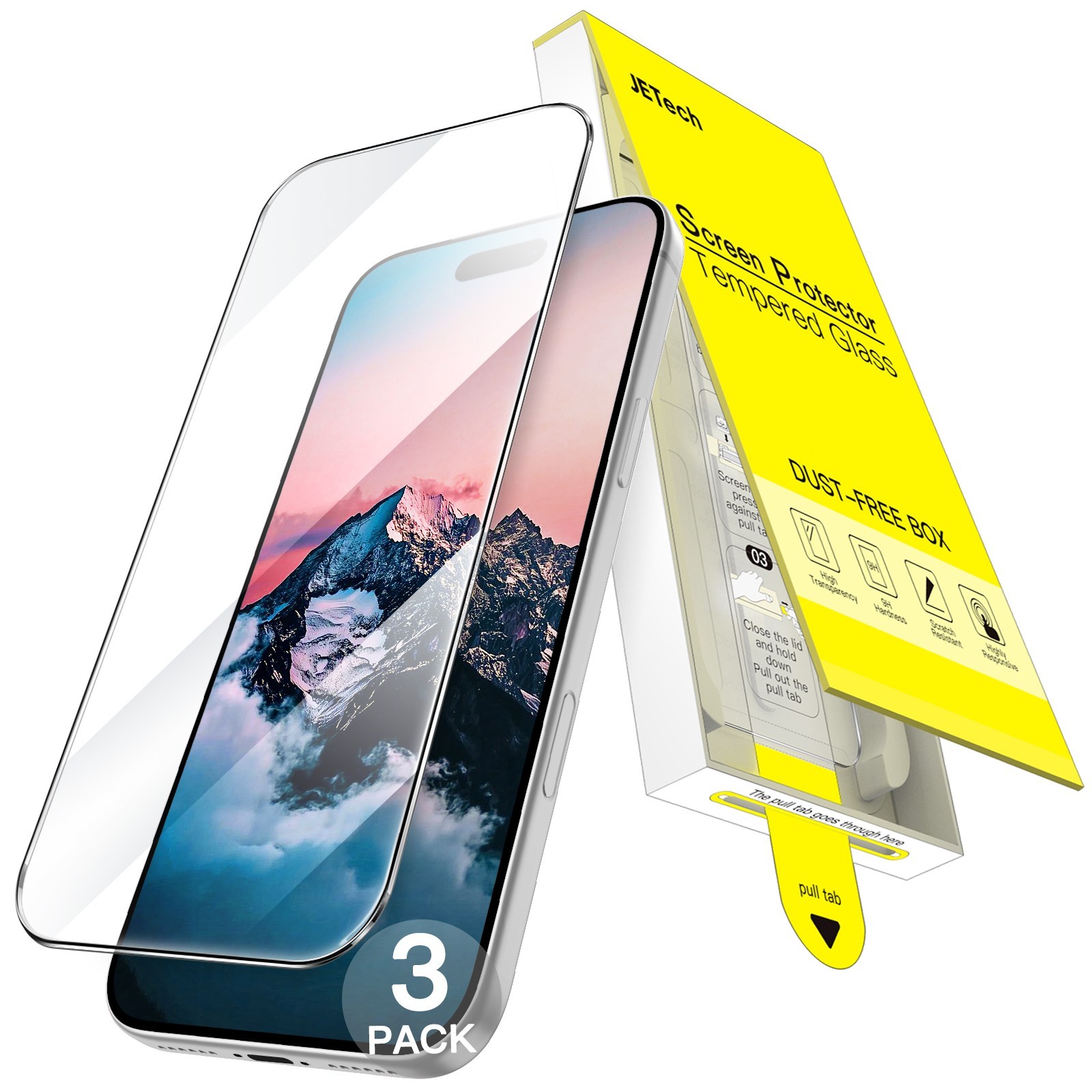 Screen Protector for iPhone 17 / Air / 17 Pro / 17 Pro Max, One-Step Install