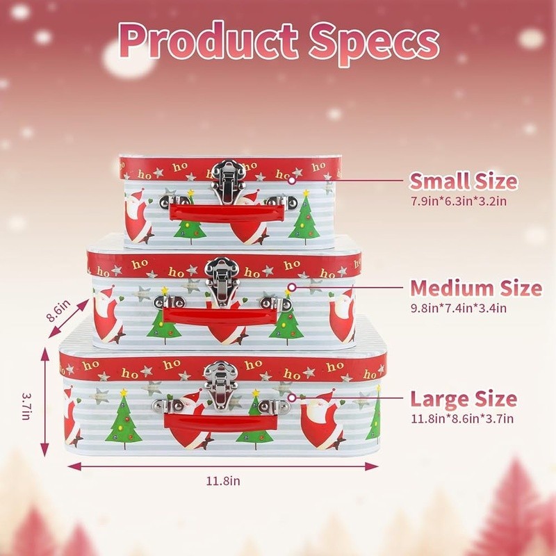 Decorative Cardboard Storage Boxes Stackable Organizers Home & Gift Wrapping New