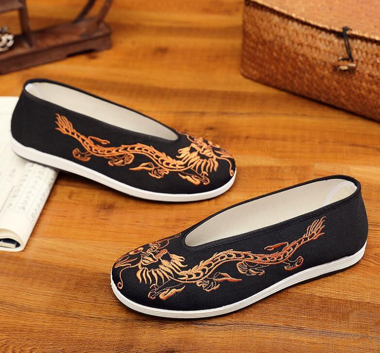 New Chinese Slip Ons Shoes Traditional Shoes Kung Fu Tai Chi Cloth Shoes Unisex