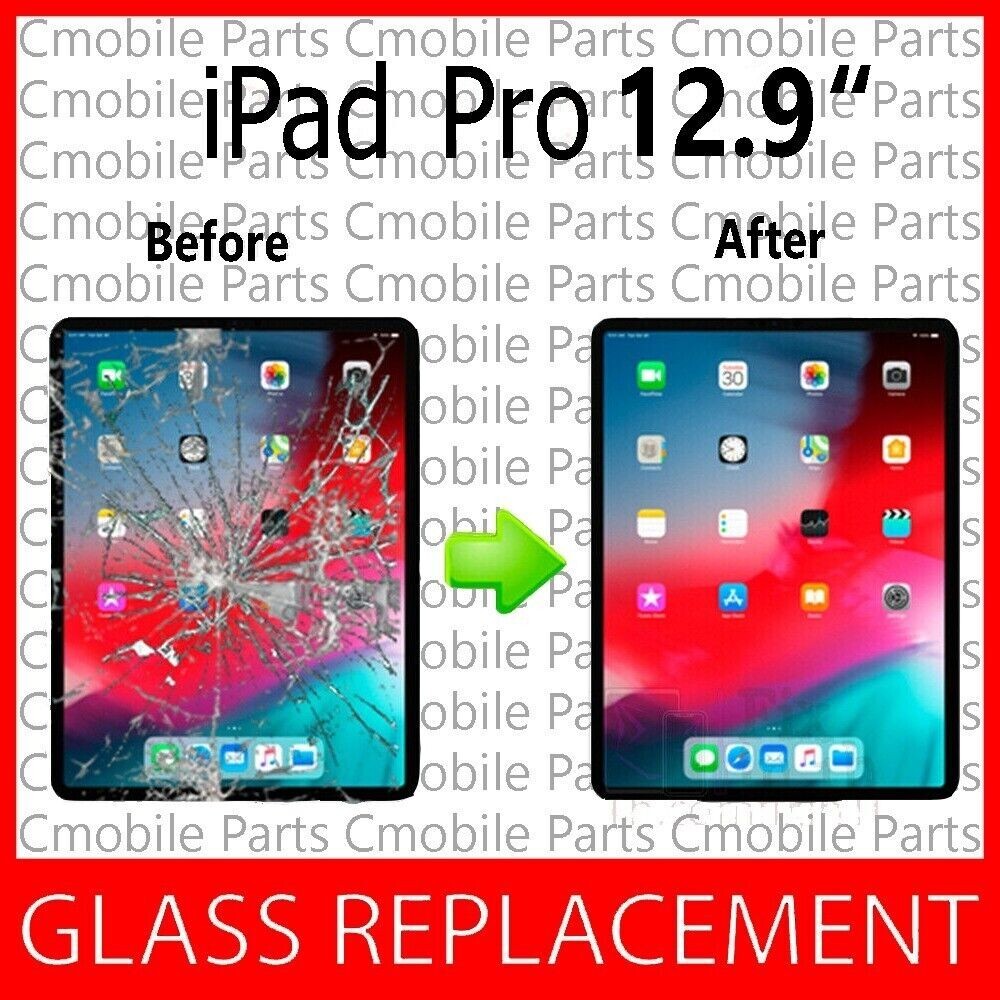 iPad Pro 12.9 5th 6th Cracked Screen Front Glass Repair Service