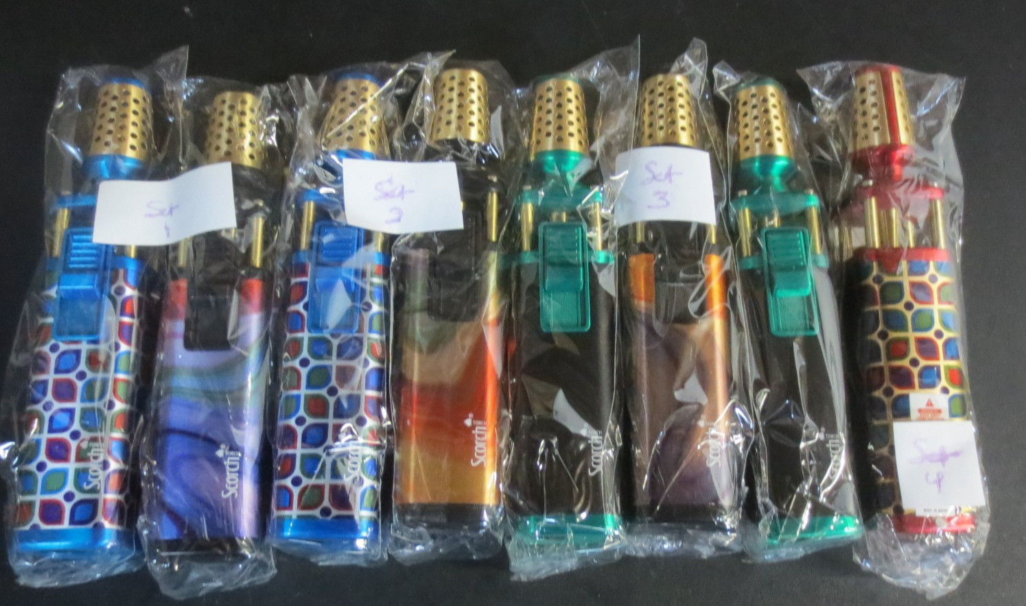 Scorch Torch Platinum Standing Pencil Torch With Hold Button - 2 TORCHES
