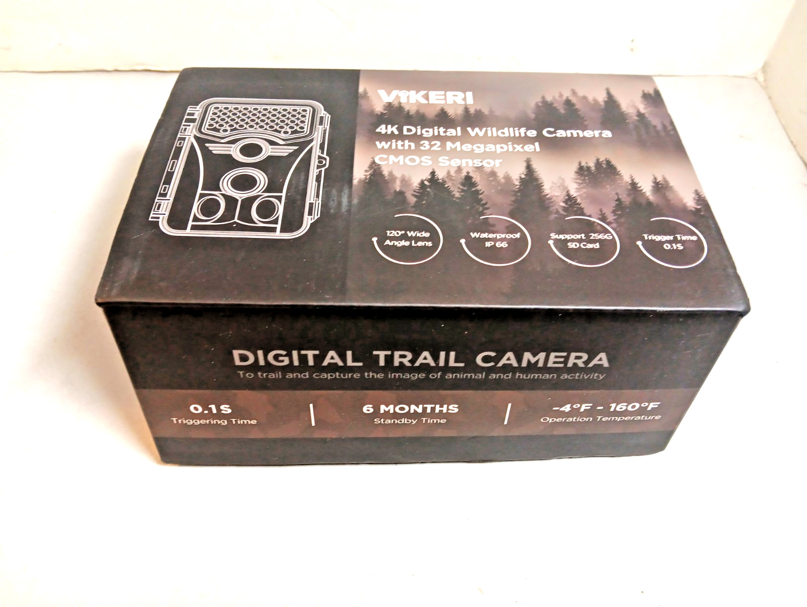 Vikeri 4K Digital Wildlife Trail Camera with 32 Megapixel CMOS Sensor