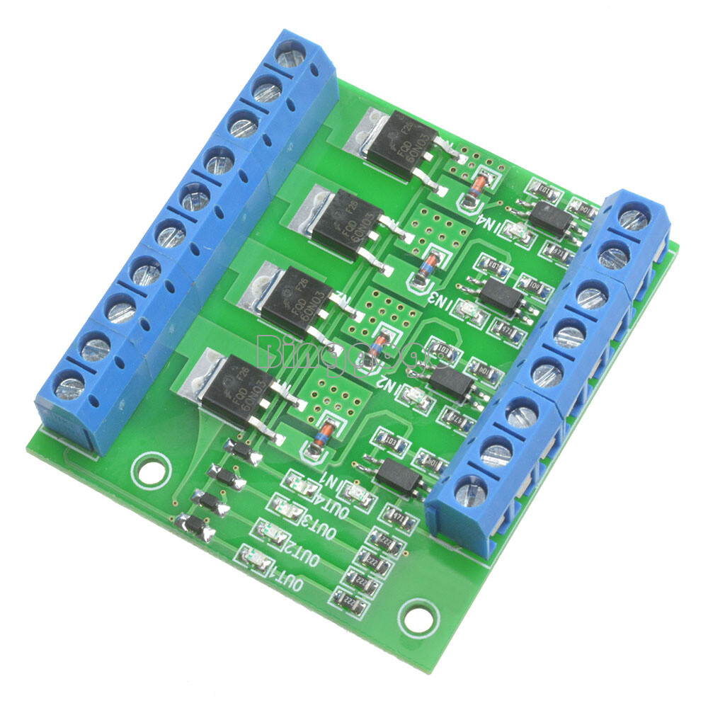 1x trigger switch module 4-way FET MOS DC control for PWM motor pump LED
