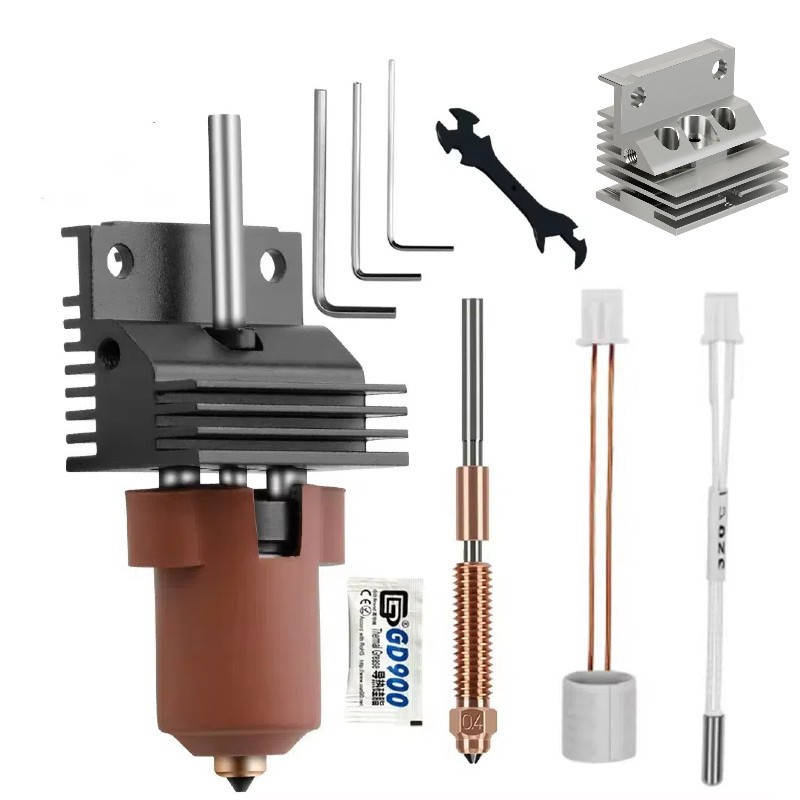 3D Printer for Creality K1 K1C K1 Max Hotend Kit Nozzle Radiator Metal Heat Sink