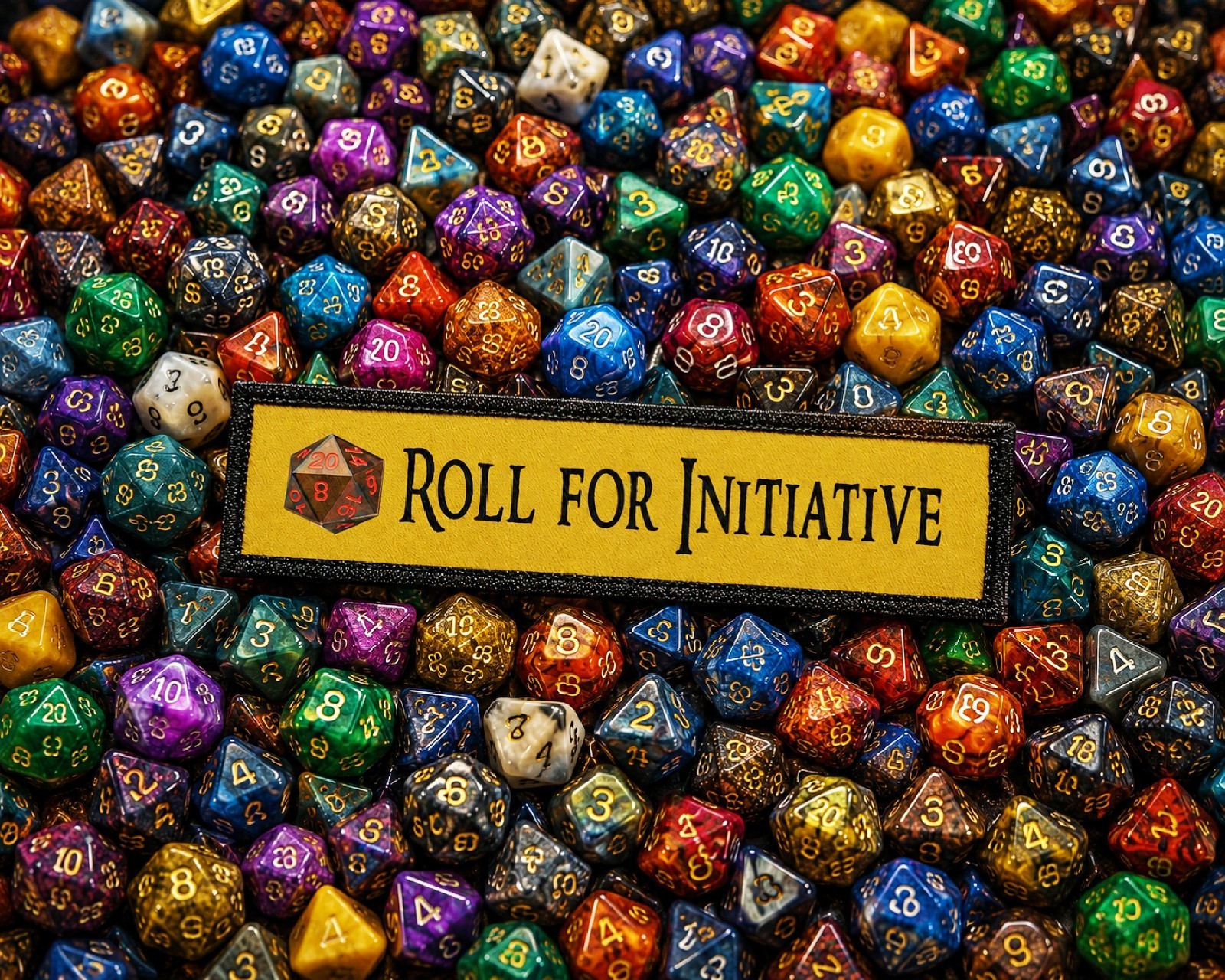 Roll for Initiative Morale Patch Military Dungeon Role playing RPG Dice patch
