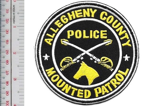 Allegheny County Mounted Patrol Serving Since 1932 Pennsylvania NO TARIFF