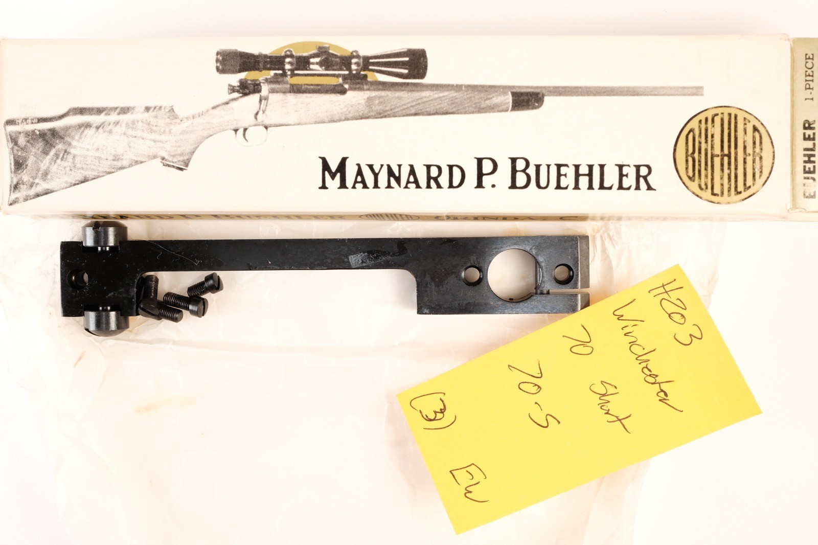 H203 Buehler Scope Mount Base Code 70-S Winchester Model 70 Short