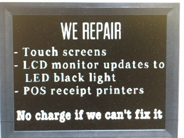 IBM 4846 TOUCH SCREEN MONITORS SERVICE REPAIR &  UPGRADE TO LED BACKLIGHT
