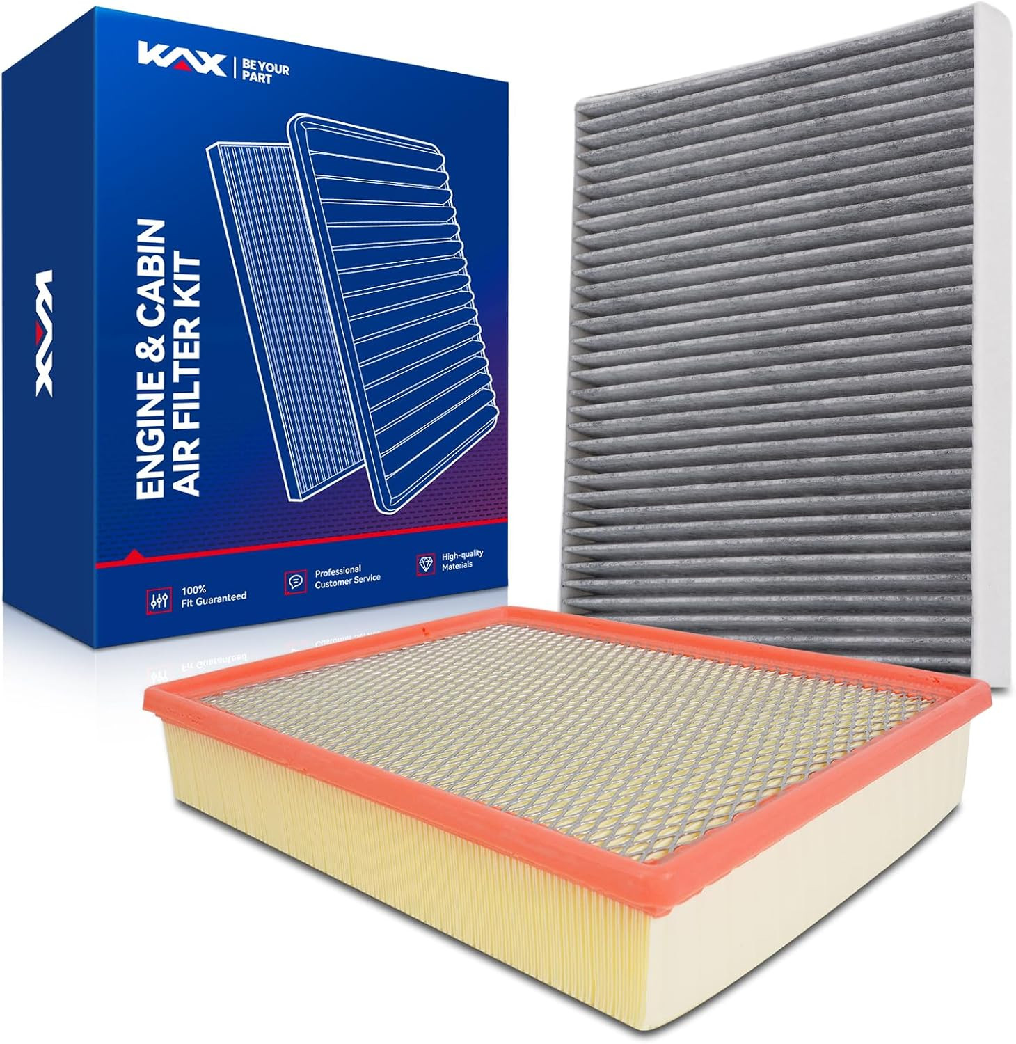Engine & Cabin Air Filter Kit, Replacement for Chevrolet Silverado 1500/2500 HD,