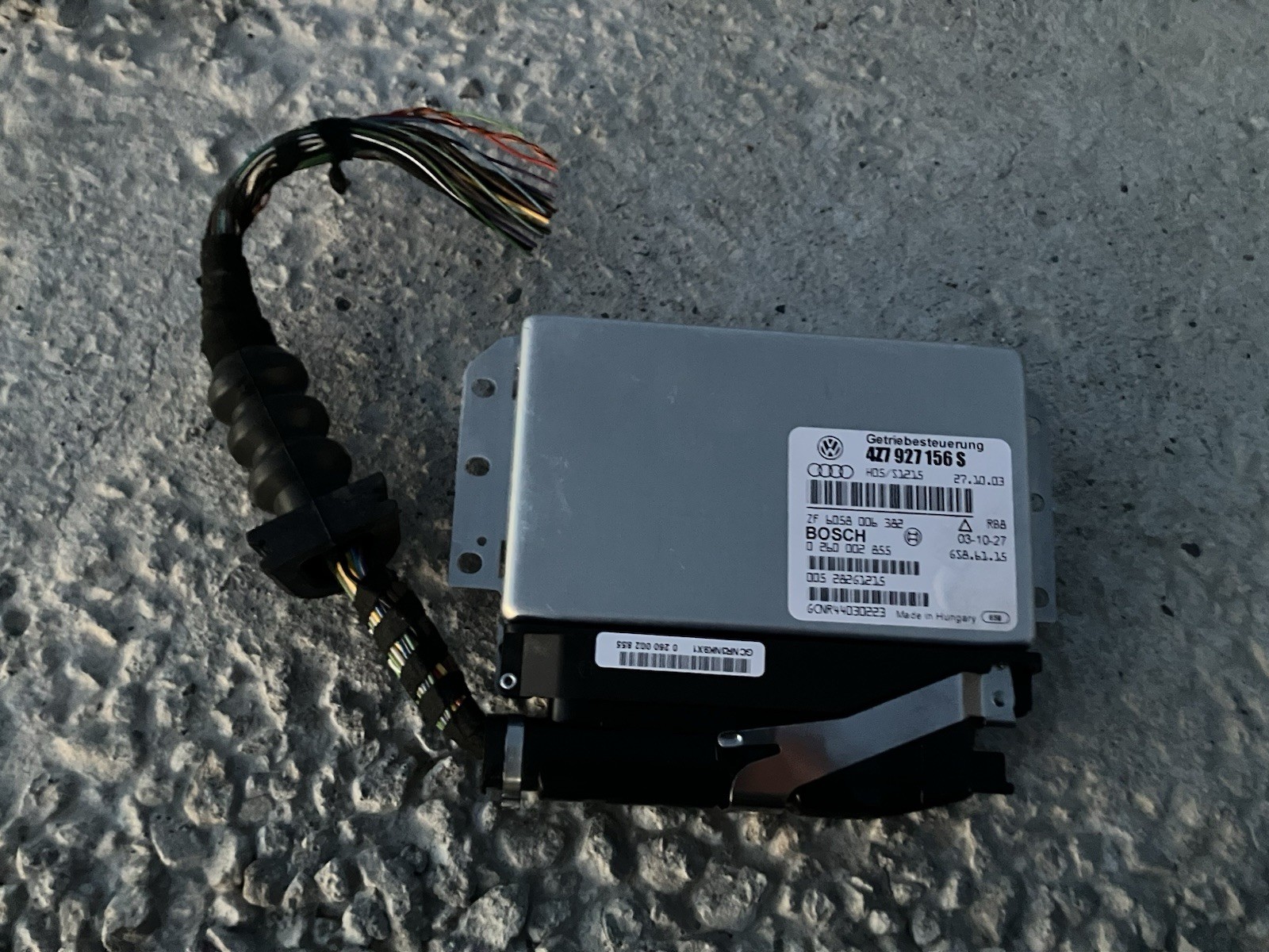 04 05 Audi Allroad 4.2L Automatic Transmission Control Module TCM TCU 4Z7927156S
