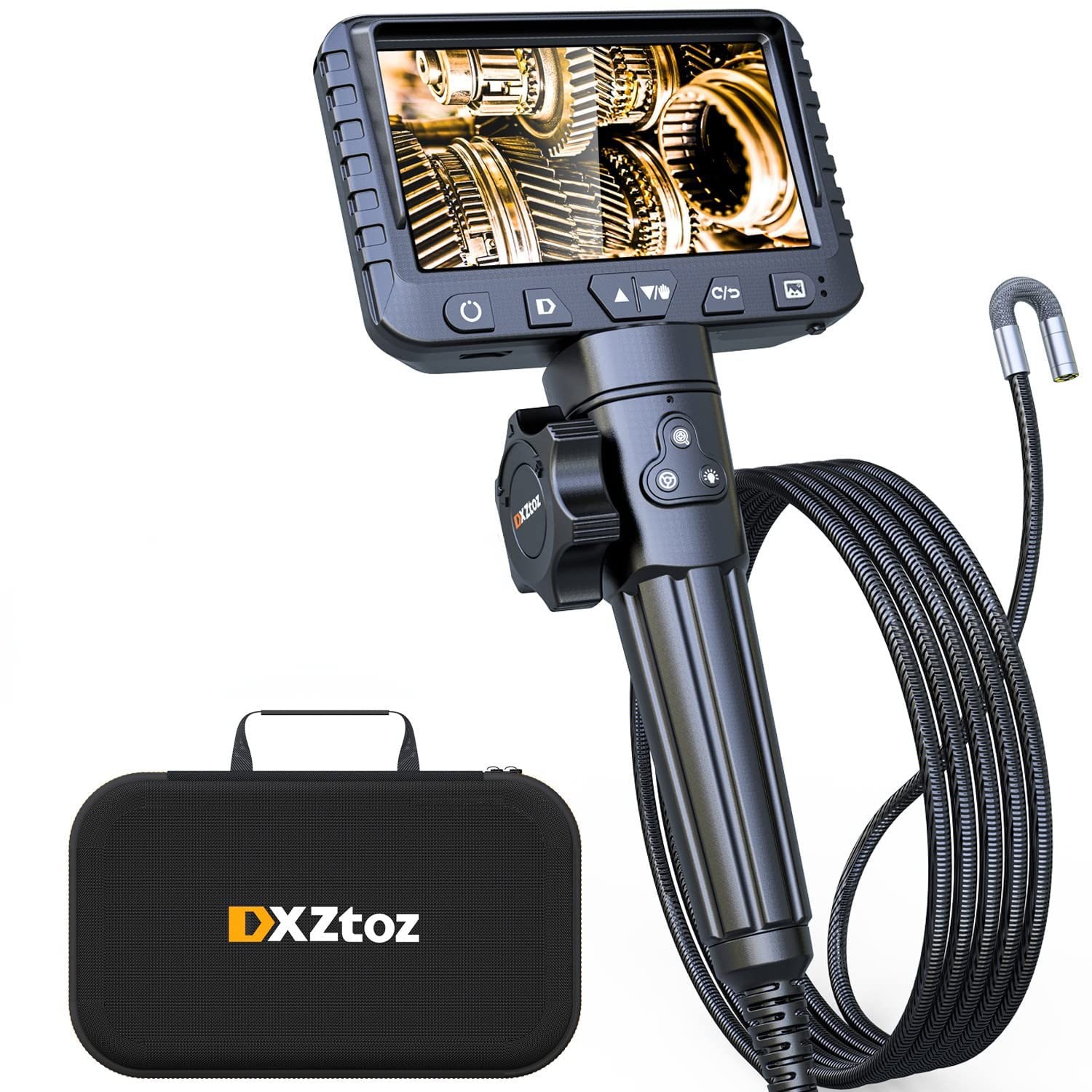 DXZtoz Two-Way Articulating Borescope Camera 5.5FT Industrial Inspection Scope