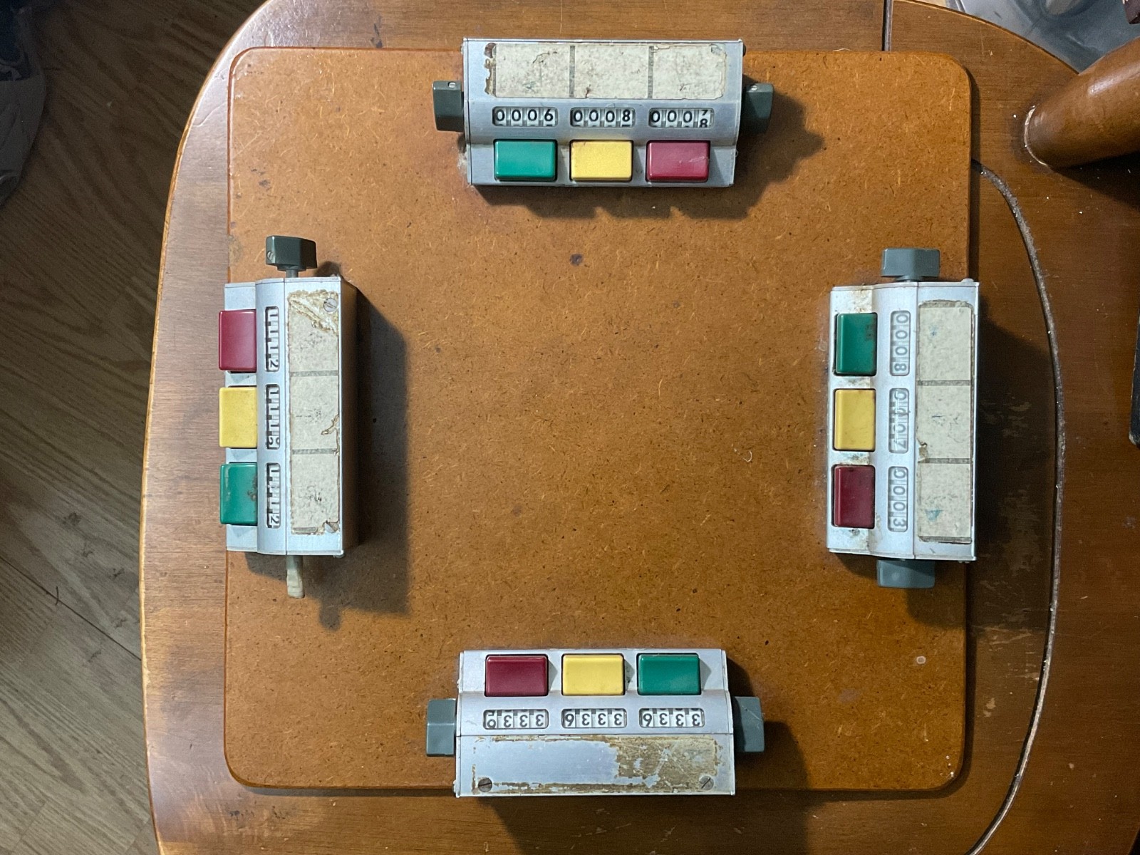 Vtg Multiple Tally Denominator 3 Count 12x12 Fully Functional Parts or Repair
