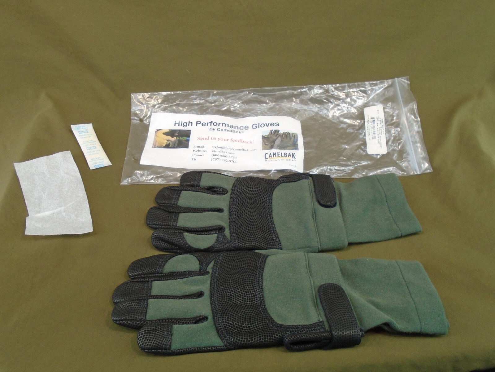 US Military Army CamelBak Max Grip NT FR Gloves Sage Green Large New 2010 173-A