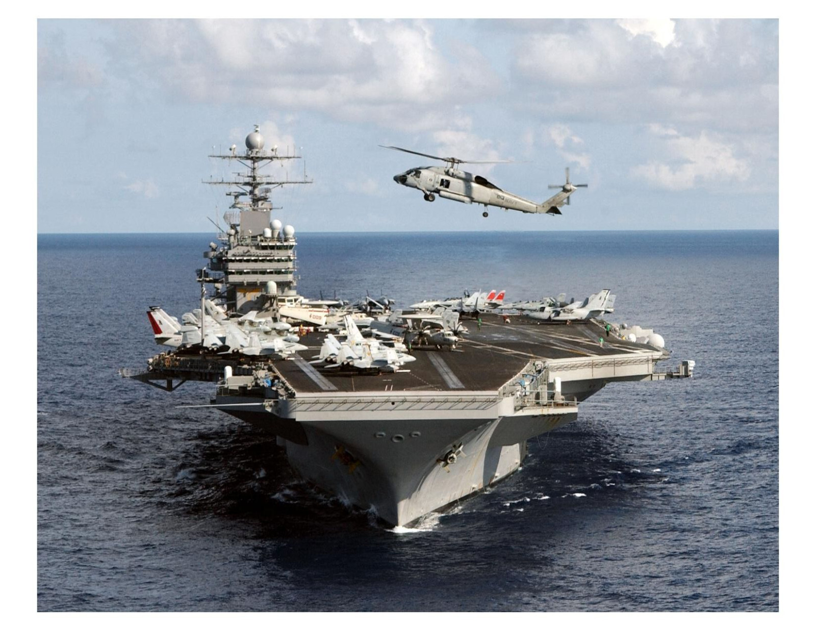US Navy SH-60 Seahawk Helicopter 8x10 Photo On 8.5" x 11"