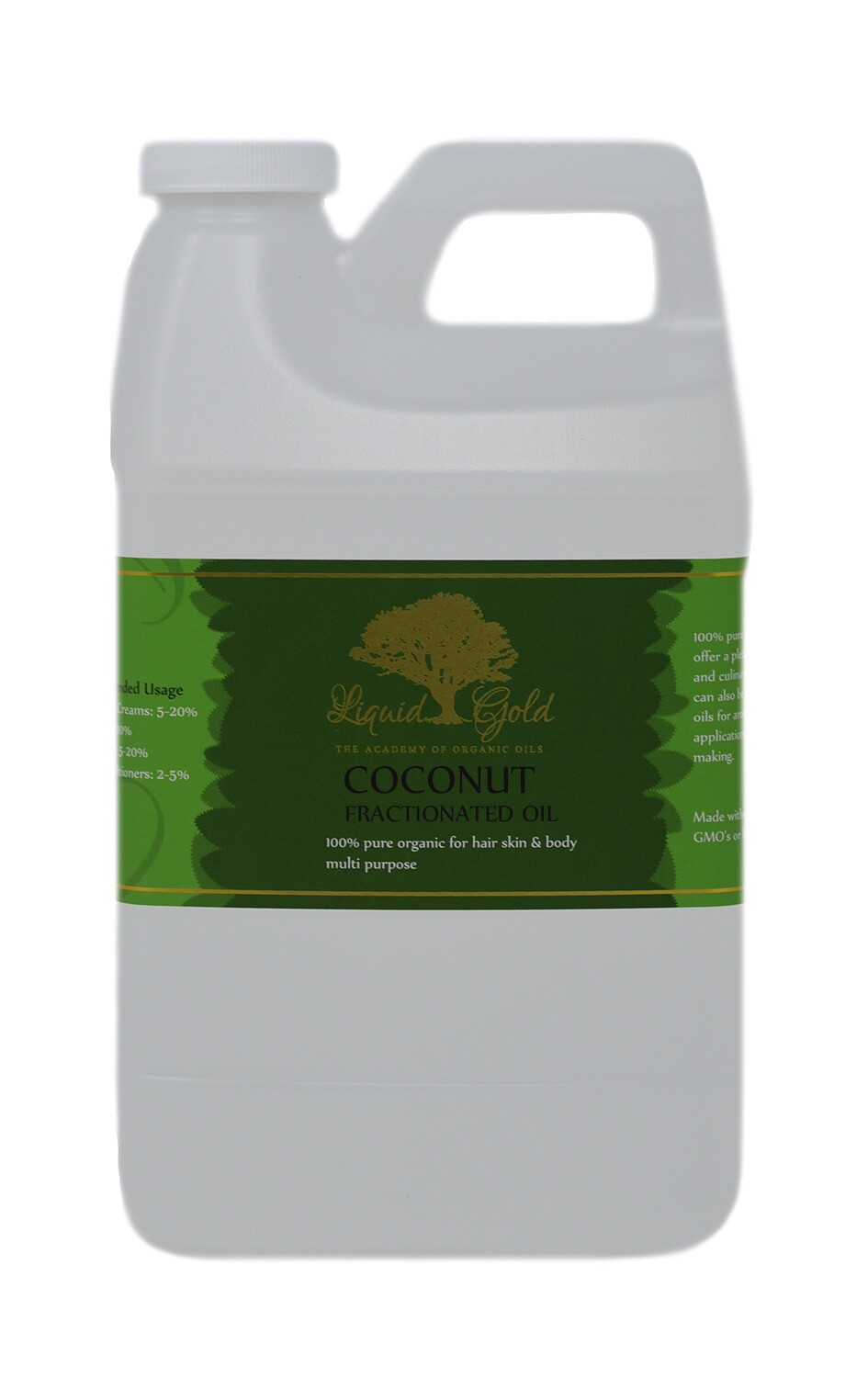 64 Oz Premium Fractionated Coconut Oil Liquid Gold Pure&Organic Skin Hair&Health