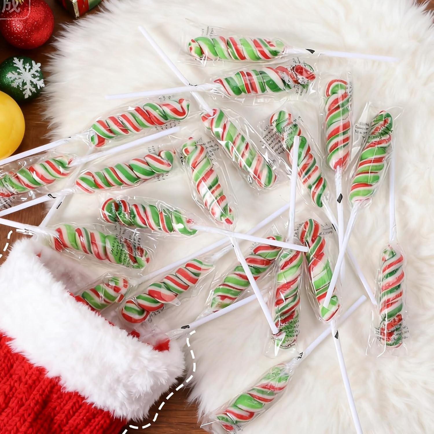 Cherry Flavor Twisty Lollipop Candy Individually Wrapped 30 Packs- Two Sets