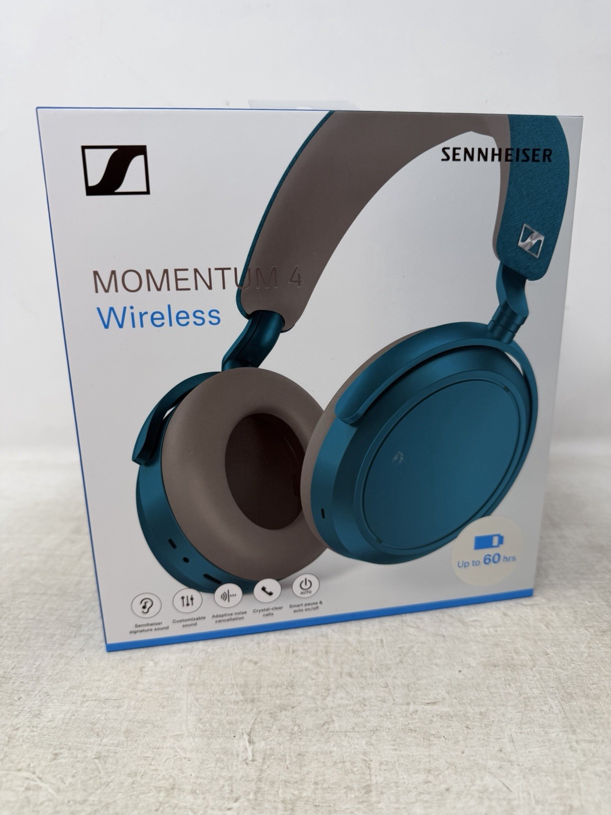 Sennheiser MOMENTUM 4 Wireless Bluetooth Over-Ear Headphones Teal - New Sealed