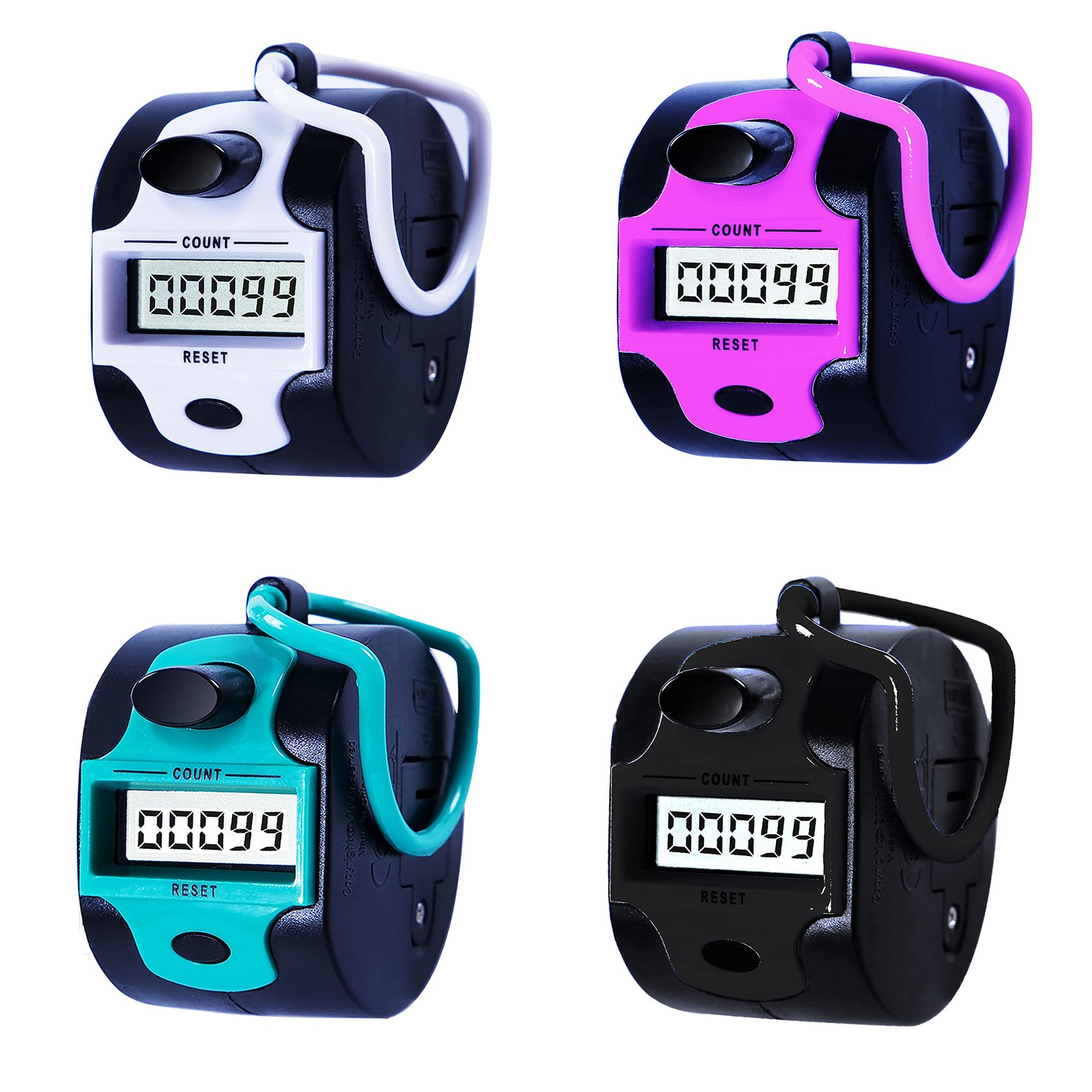 Handy Counter Click Manual Digital clicker Stitch Tally Counters Finger Mecha...