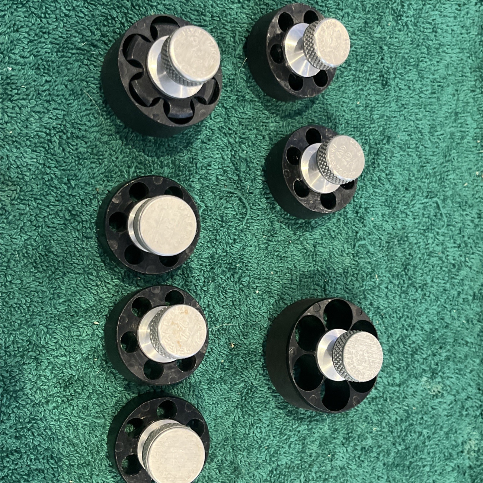 7x HKS Speed Loaders Various 22k , 25, PY-A And 22. Used