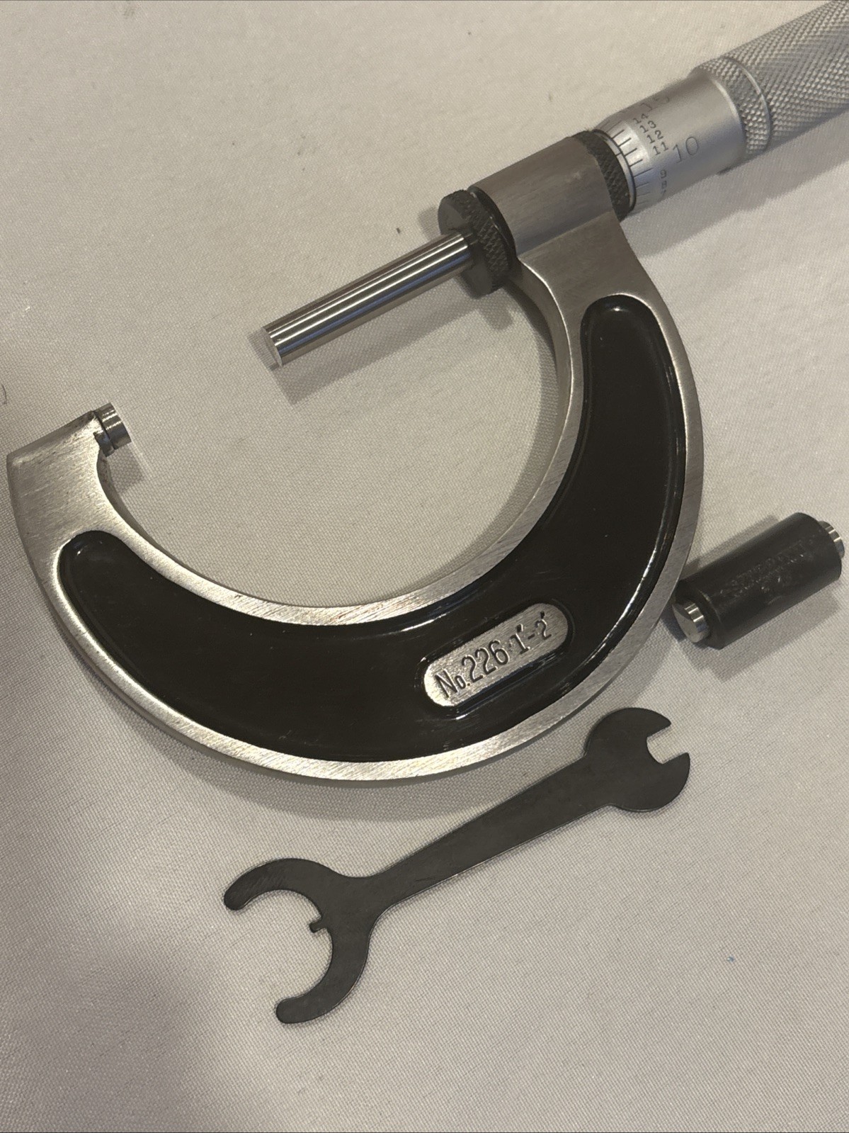 Starrett T226FL-2 Outside Micrometer, 1-2", Machinist Tool