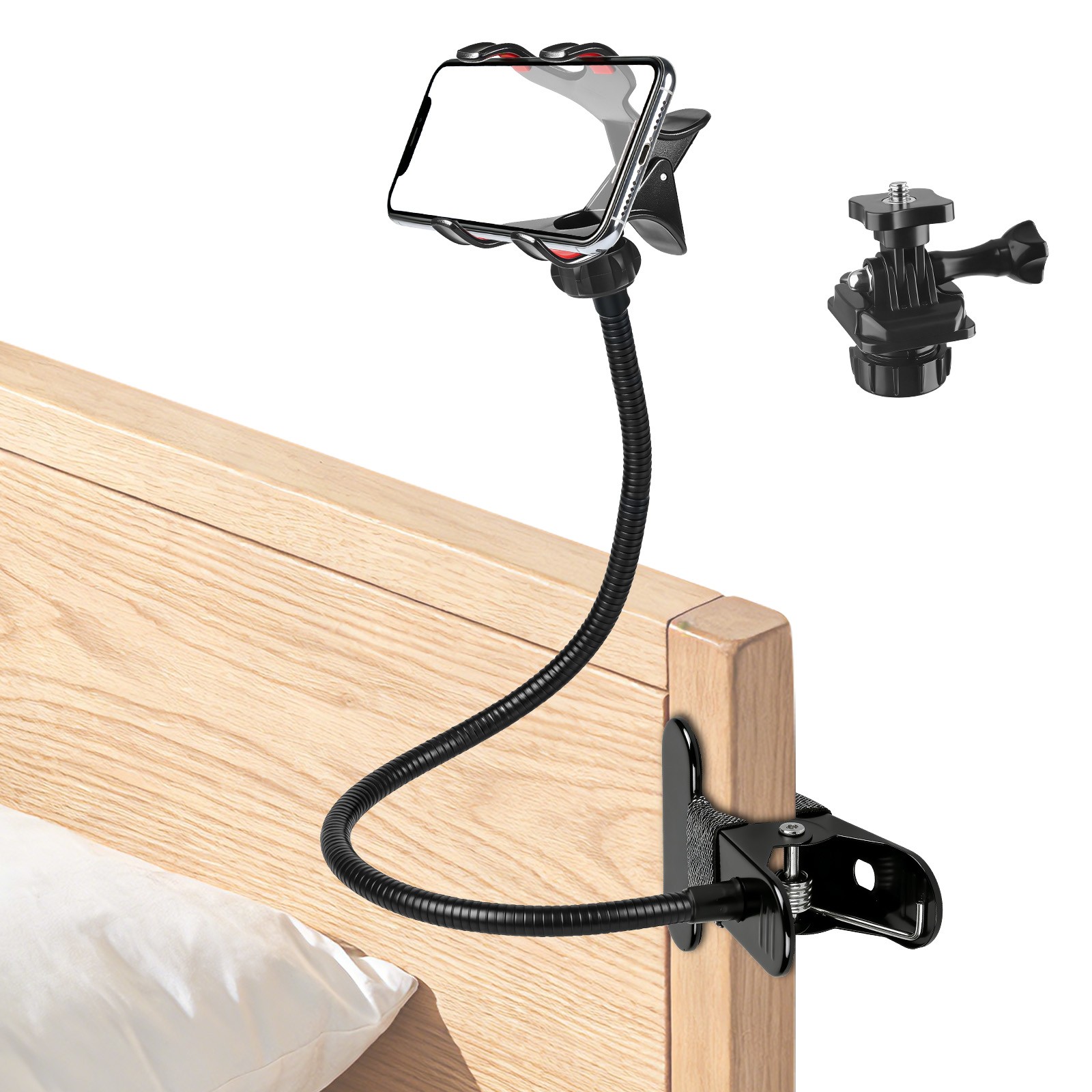 Flexible Webcam Desk Clamp Stand Phone GoPro Camera Mount Holder for Streaming