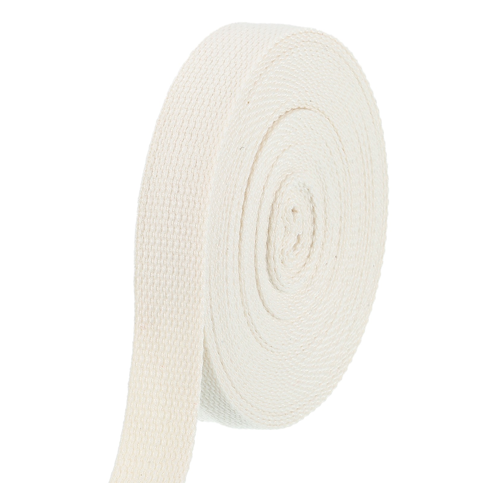 Cotton Webbing 1 Inch 11 Yard Polyester Cotton Webbing Strap Beige