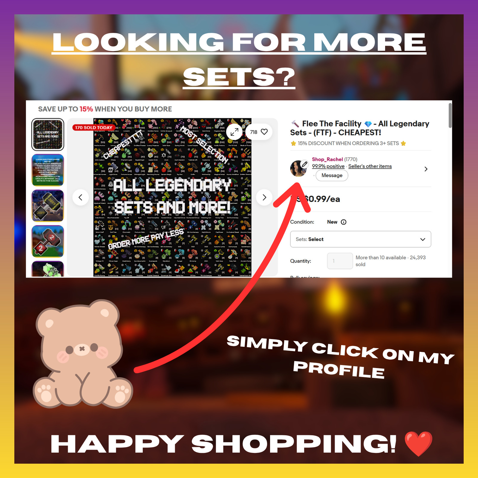 🍬 Chilly Sweets' Vend Set - Flee the Facility (FTF) 🍬