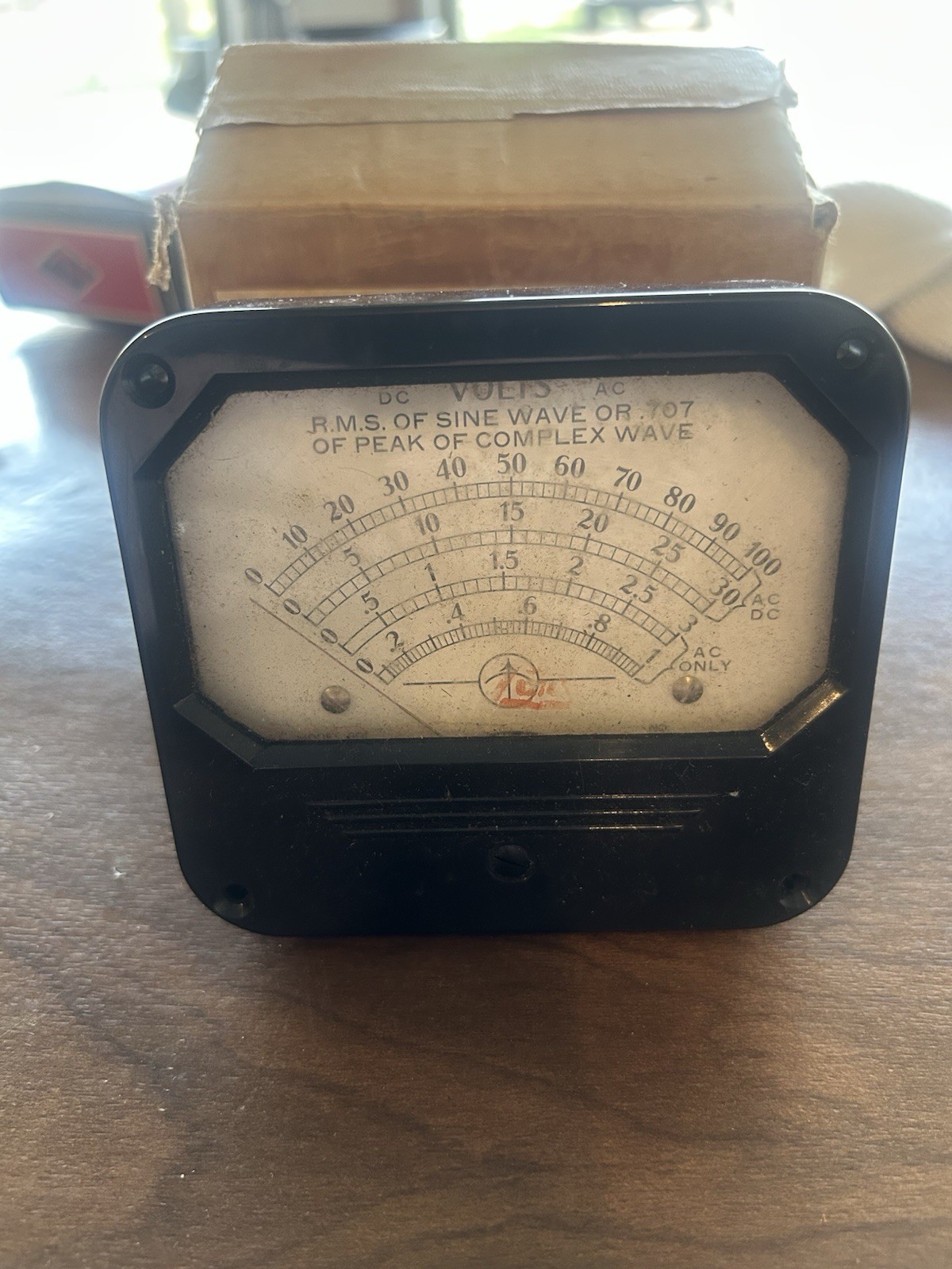 Vintage Weston Voltmeter Weston Electrical Instrument Company 955 0-100 AC/DC