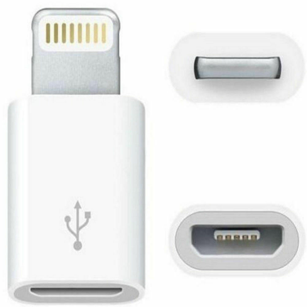 Micro USB to 8Pin Data Cable Adapter android to iPhone Converter LOT For iPhone