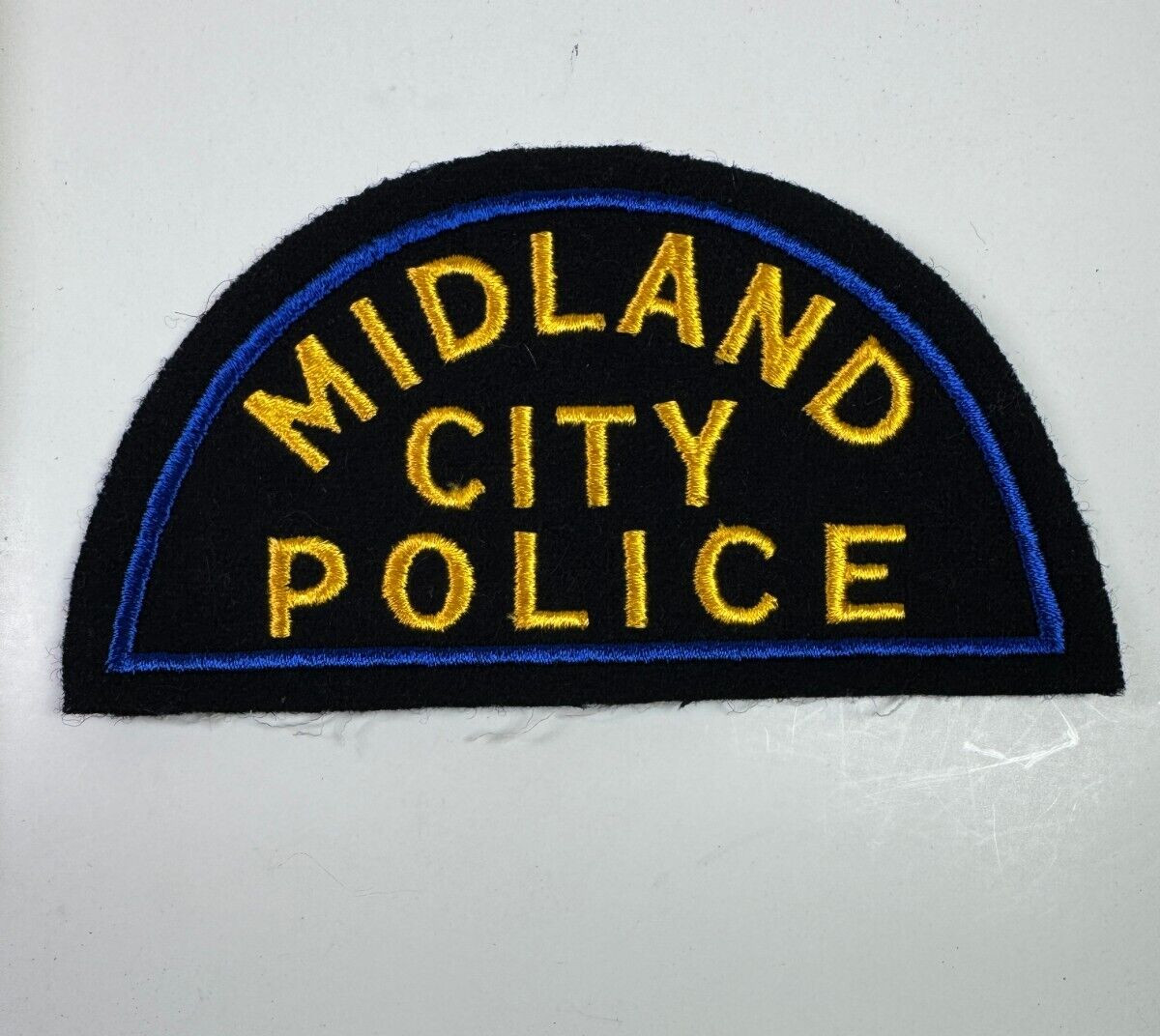 Midland Police Texas TX Felt Patch P6