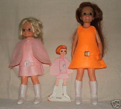 NG Creations Sewing Pattern #57E Felt Cape Jumper Boot fits Crissy Velvet Dolls