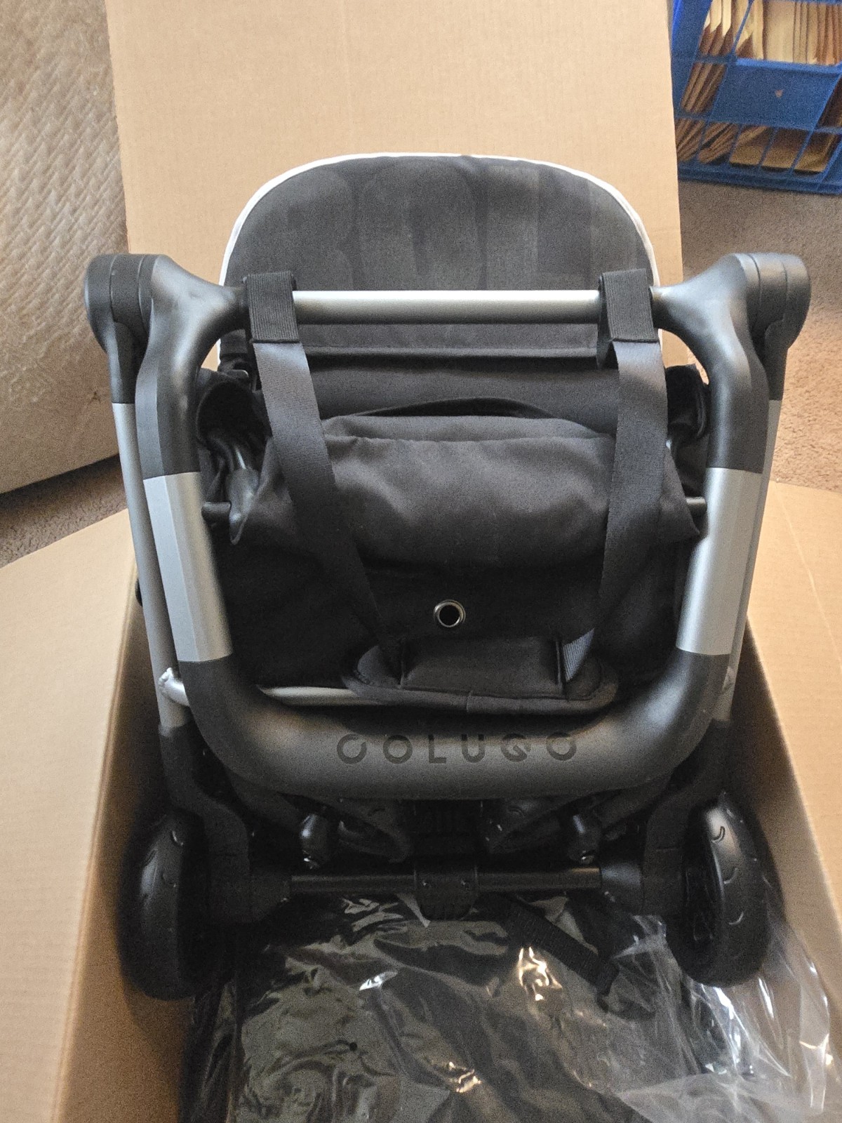 Colugo Single Seat Folding Stroller Black, Gray, White Foldable Compact Design