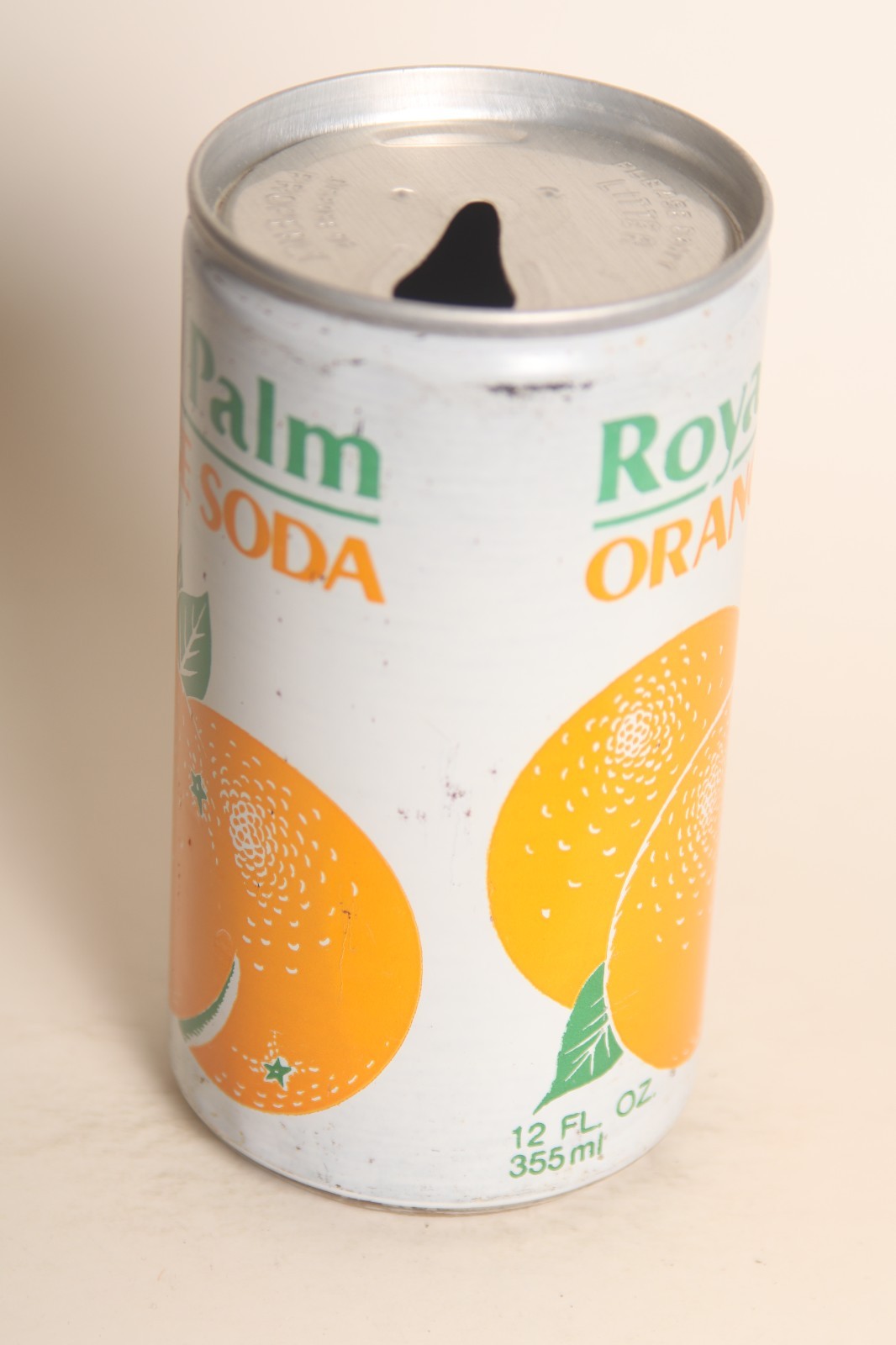 Royal Palm Orange soda can
